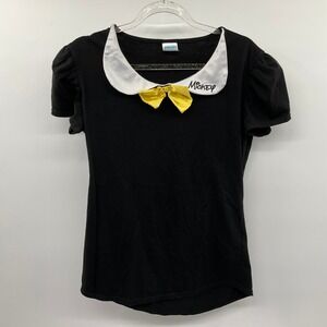 Mickey Mouse Peter Pan Collar Shirt M Costume Kawaii Whimsical Cosplay